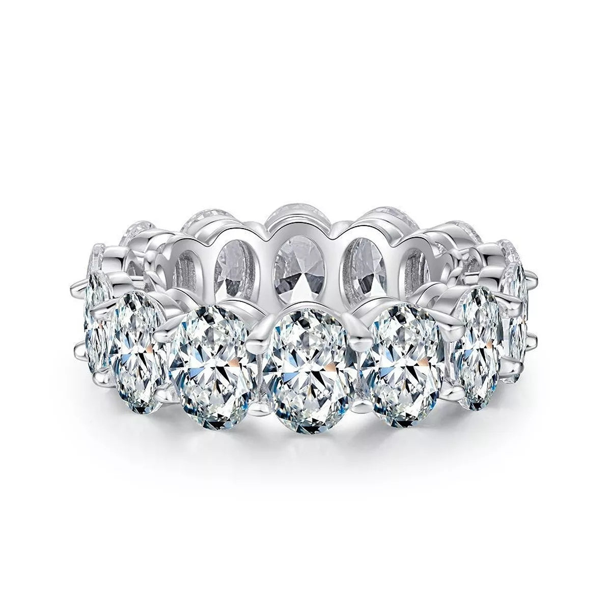 Sterling Silver Zircon Ring in Silver - women's ring