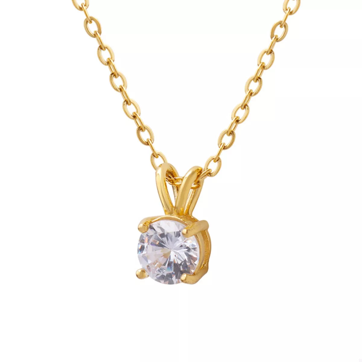 18K Gold-Plated Pendant Necklace - alternate necklace view