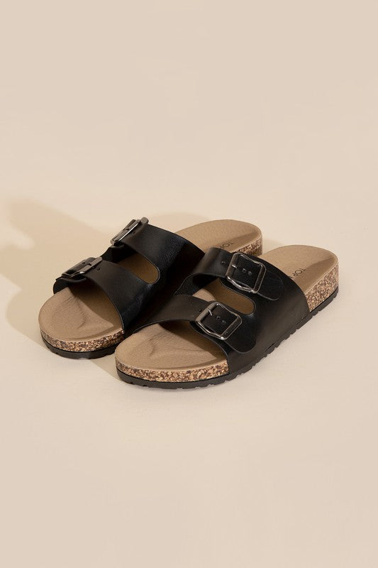 Cork 2-Strap Sandals