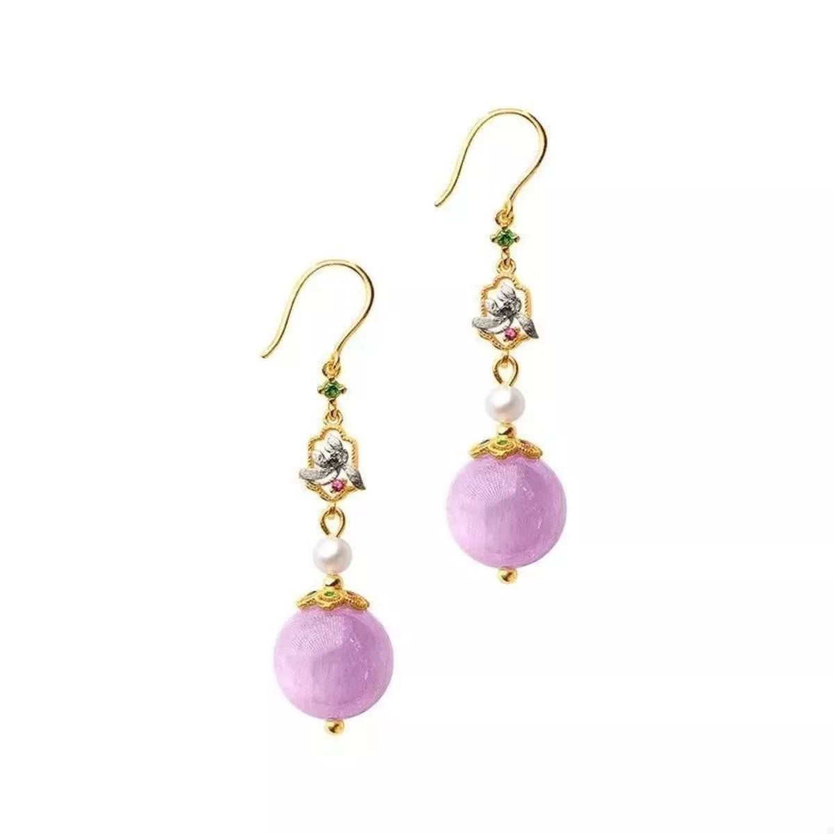 Pearl Drop Earrings - alternate earring view