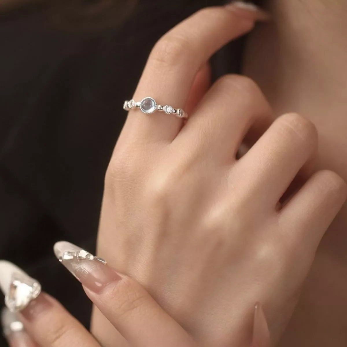 Sterling Silver Open Ring - alternate ring view