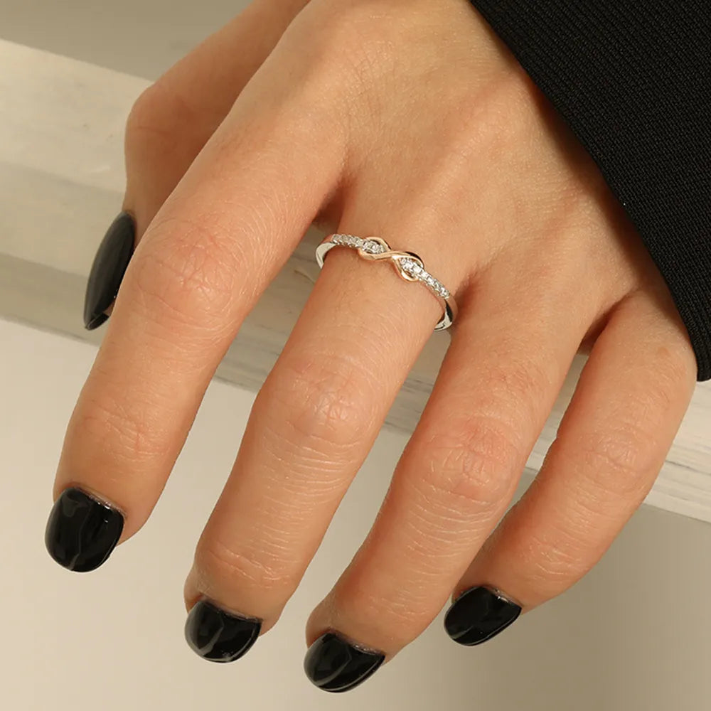 Zircon Sterling Silver Ring in Silver - women's ring