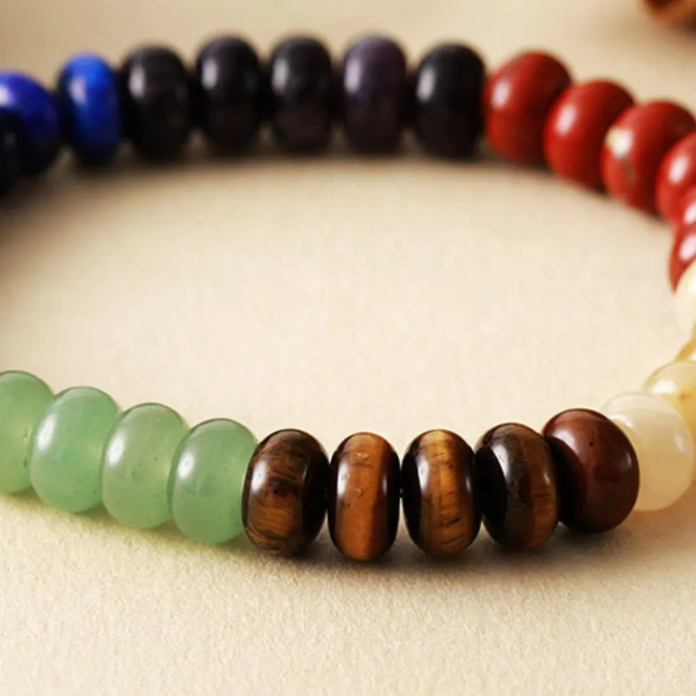 Contrast Natural Stone Bead Bracelet - alternate jewelry view