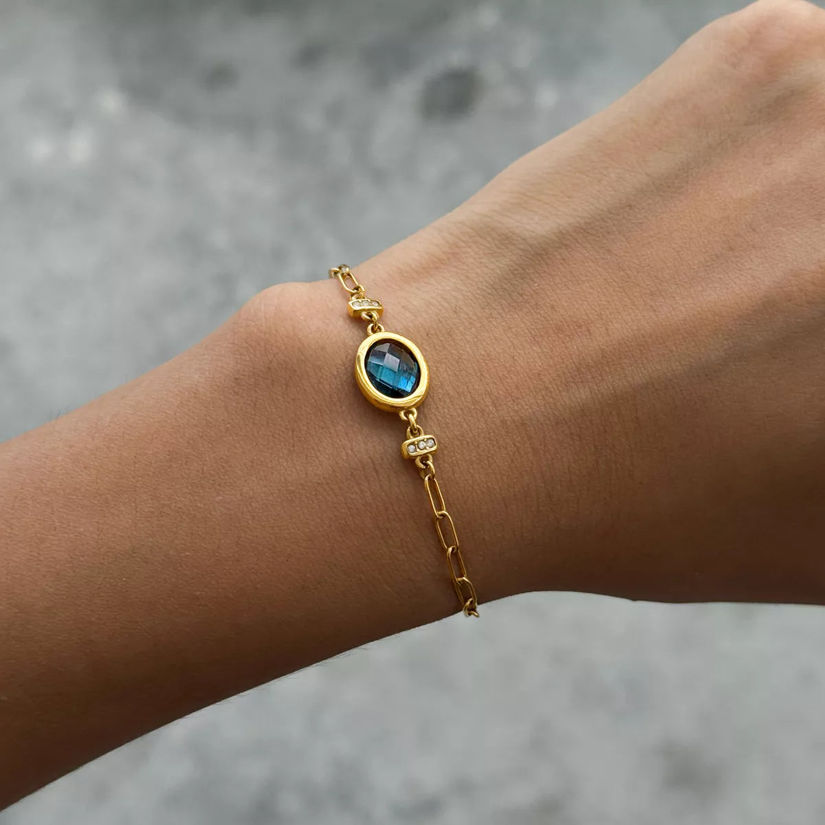 18K Gold-Plated Zircon Bracelet - alternate jewelry view