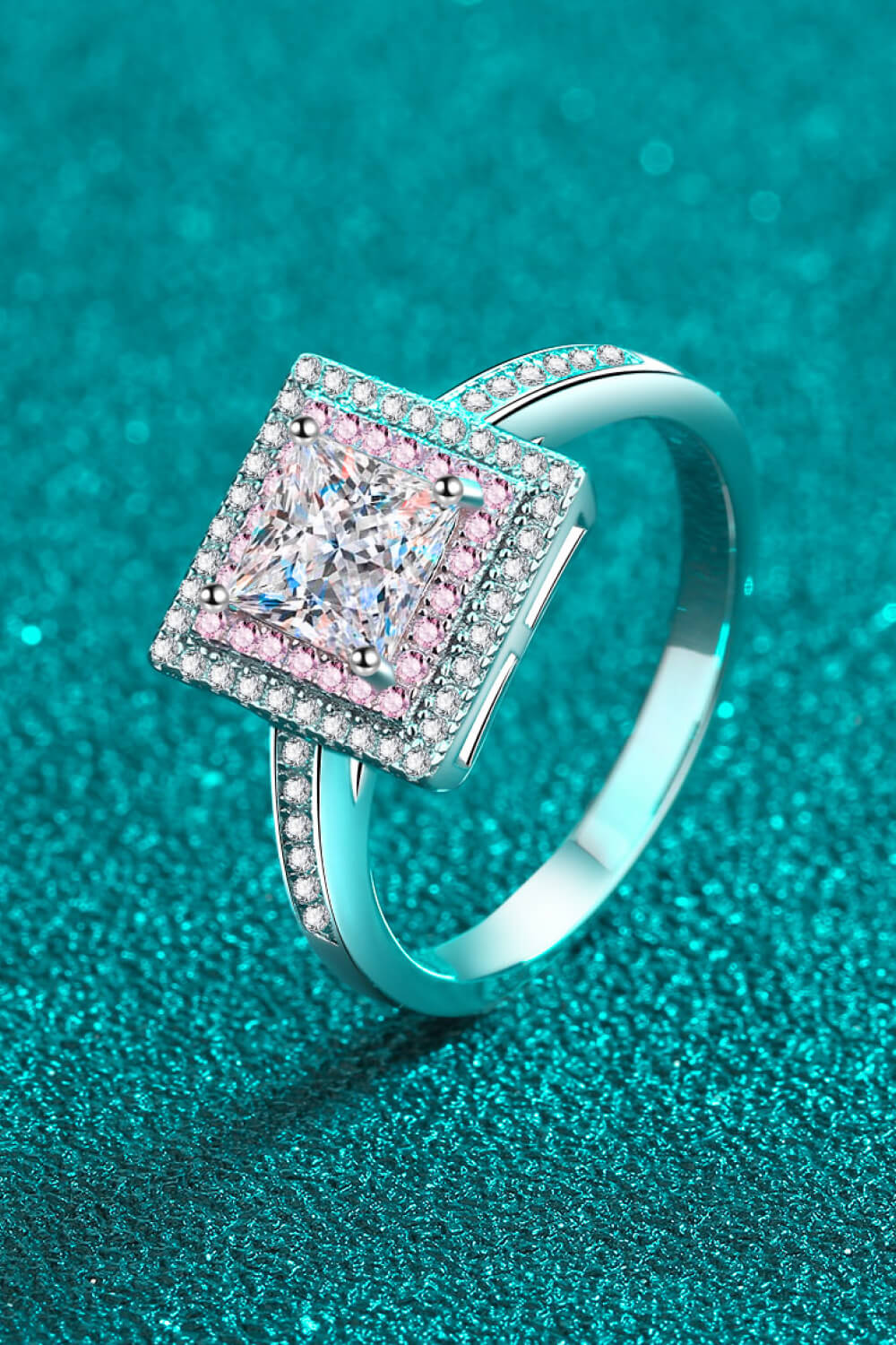 Stay Elegant 1 Carat Moissanite Ring in Silver - women's ring