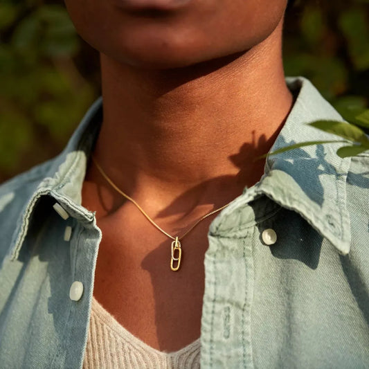 Sterling Silver Pendant Necklace in Rose Gold - women's pendant necklace
