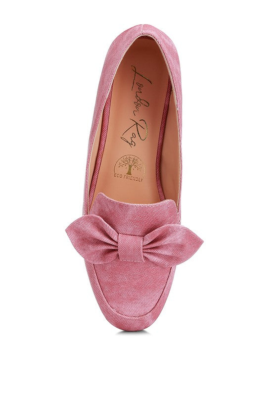 Bow Embellished Loafers