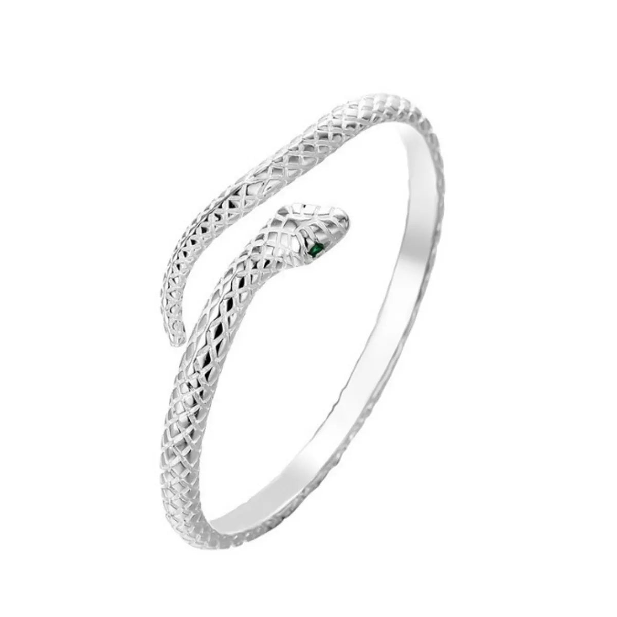 Sterling Silver Snake Bypass Ring - alternate ring view