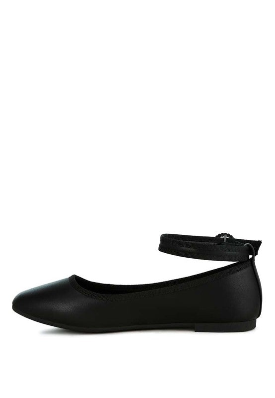 Ankle Strap Ballet Flats