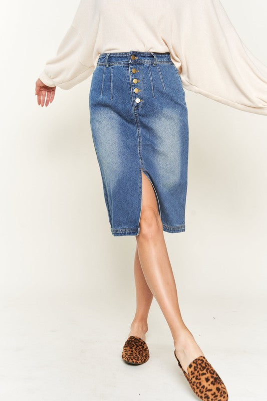 Button Down Skirt