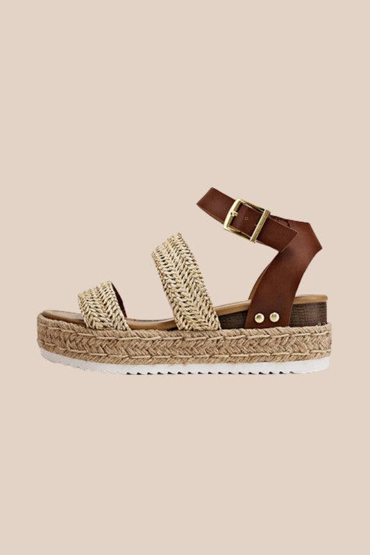 Ankle-Strap Espadrille Sandals