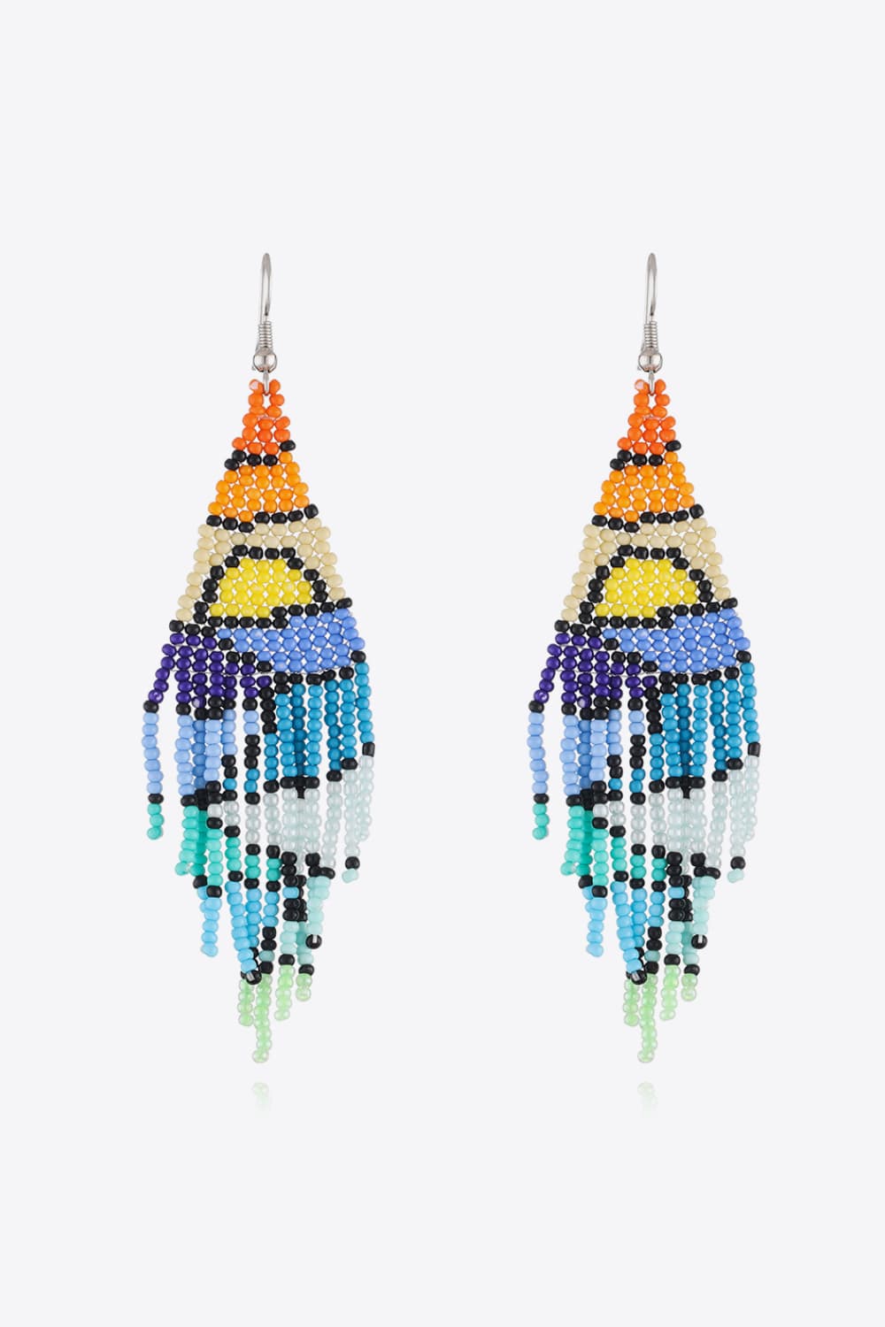 Beaded Dangle Earrings - alternate earring view