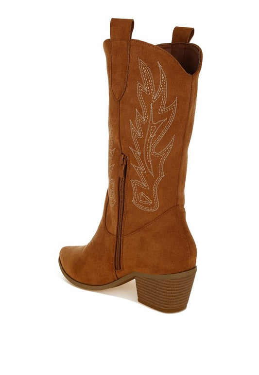 Embroidery Cowboy Boots