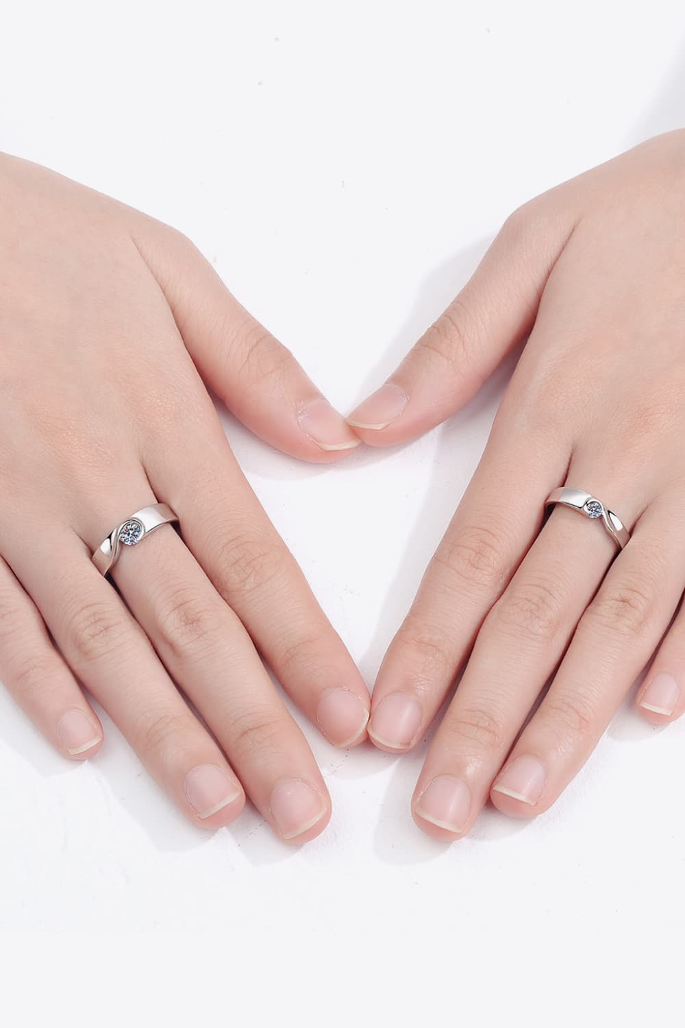 Moissanite Rhodium-Plated Ring in Men - women's ring