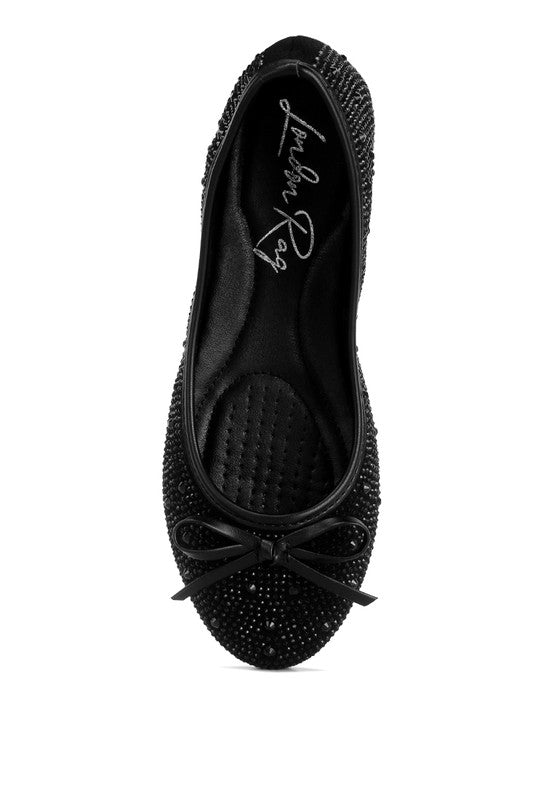 Rhinestones & Stud Ballet Flats