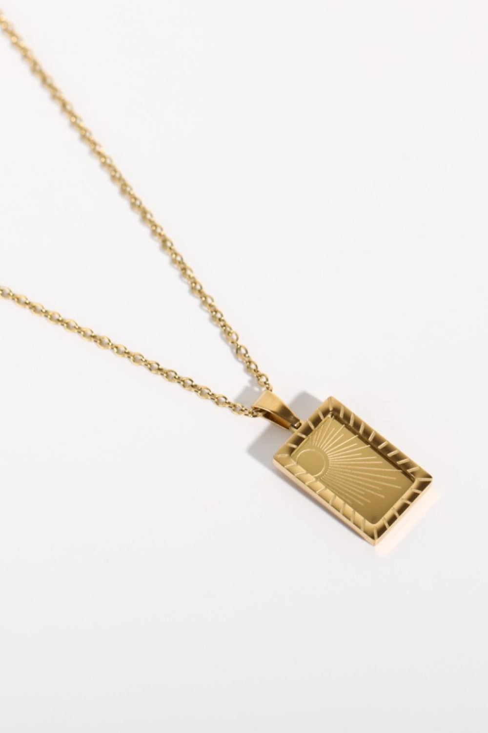 Stainless Steel 18K Gold-Plated Necklace - alternate necklace view