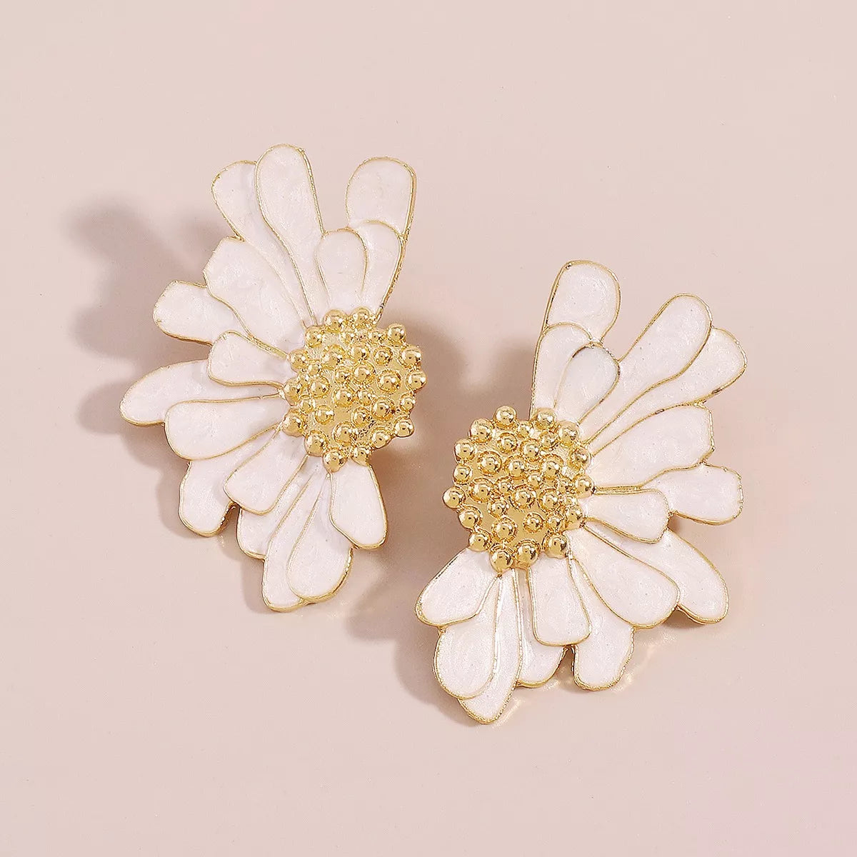 Flower Stud Earrings - alternate earring view