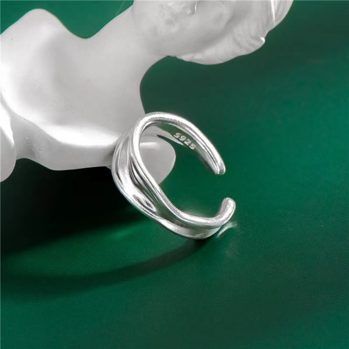Sterling Silver Open Ring - alternate ring view