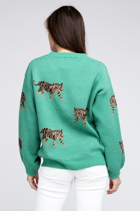 Tiger Patterned Sweater