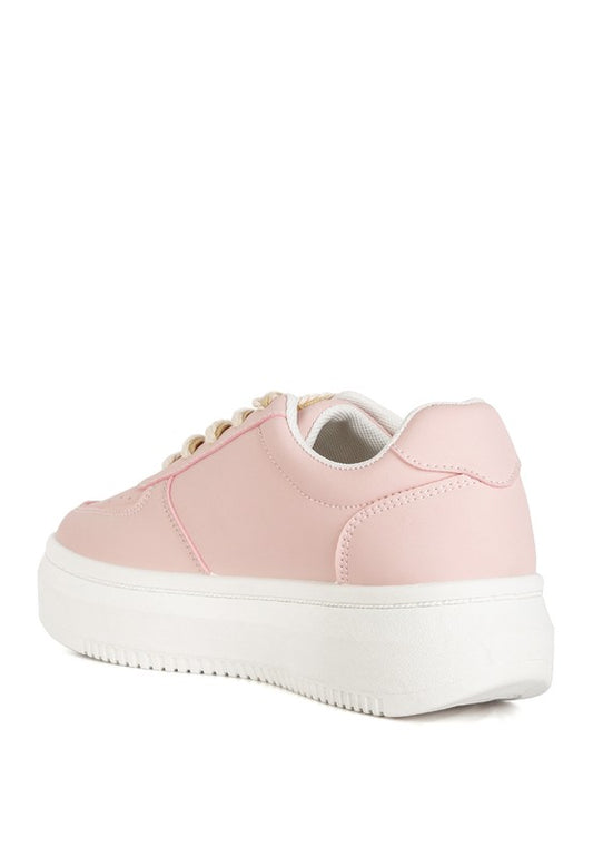 Faux Leather Sneakers