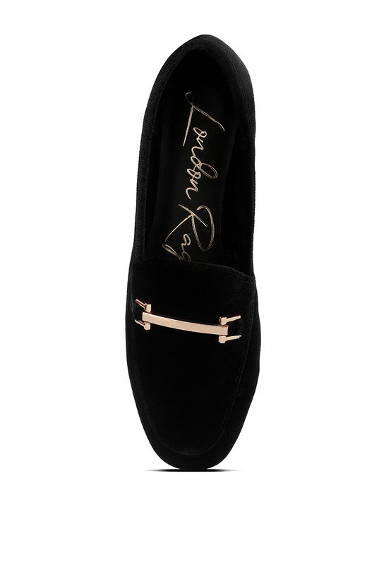 Velvet Horsebit Loafers