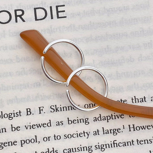 Sterling Silver Open Ring - alternate ring view