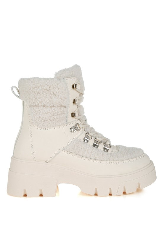 Faux Fur Chunky Boots
