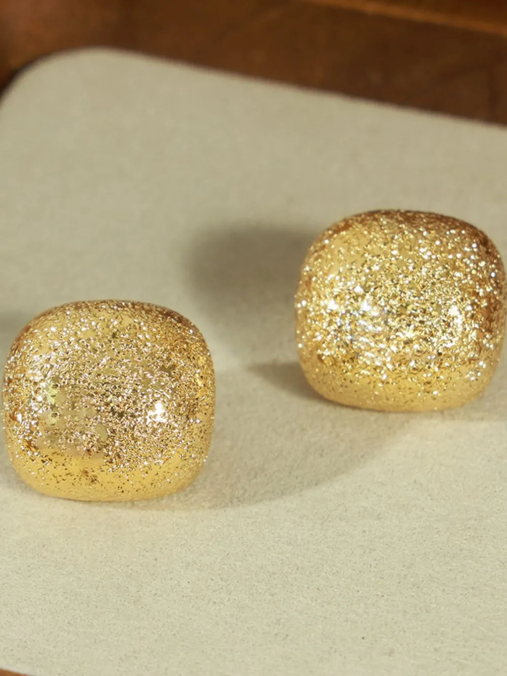 Gold-Plated Geometric Stud Earrings in Style D - women's stud earrings