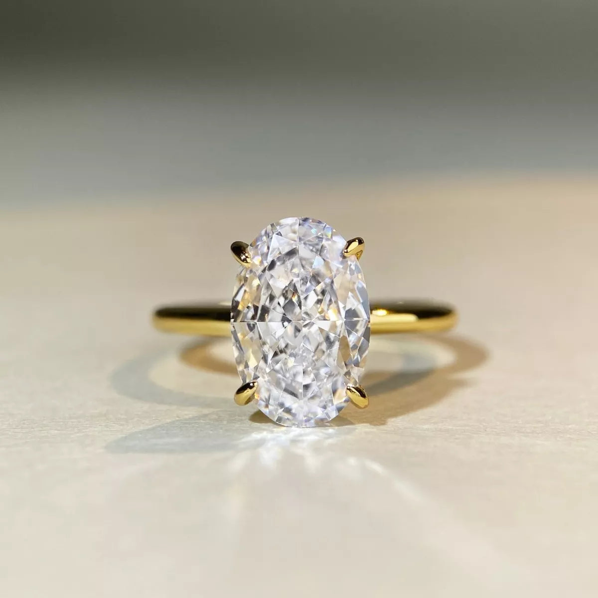 18K Gold-Plated Zircon Ring - alternate ring view