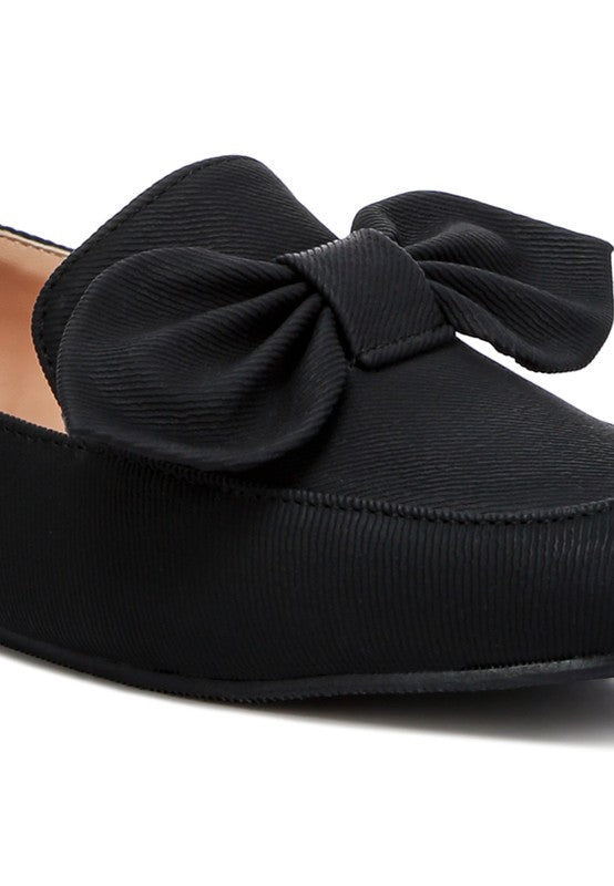 Bow Embellished Loafers