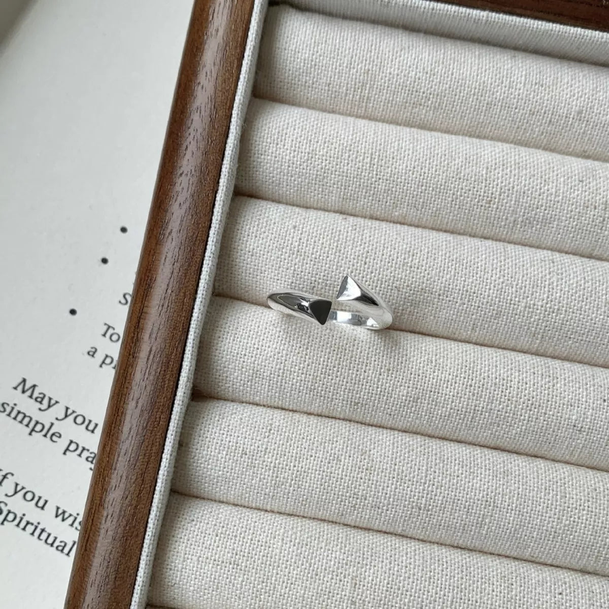 Sterling Silver Bypass Ring - alternate ring view