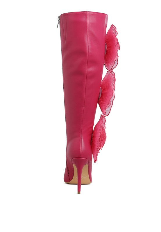 Big Rose Long Boots