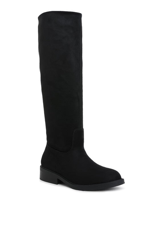 Round Toe Calf Boots