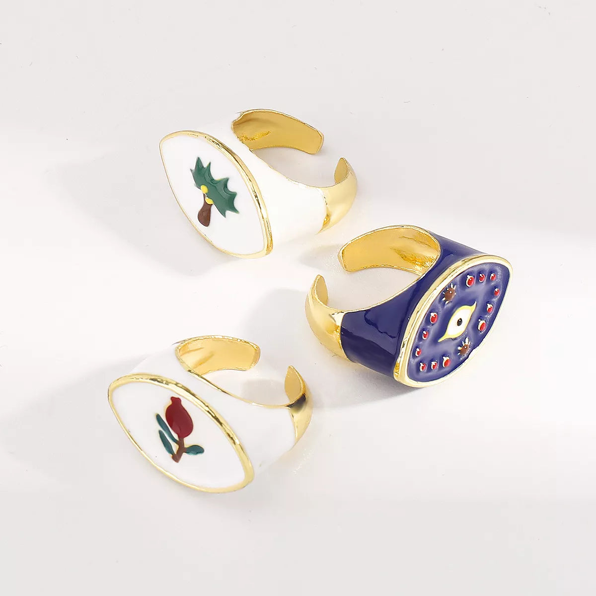 18K Gold-Plated Open Ring - alternate ring view
