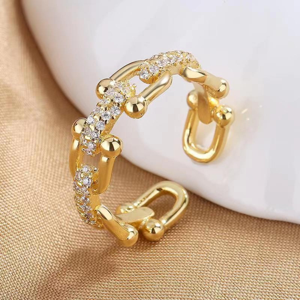 Sterling Silver Open Ring - alternate ring view