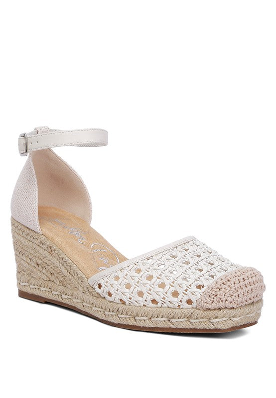 Woven Espadrille Wedge Sandals