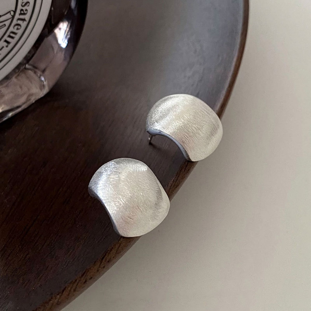 Sterling Silver Stud Earrings in Silver - women's stud earrings