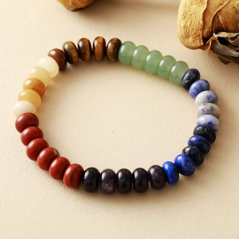 Contrast Natural Stone Bead Bracelet - alternate jewelry view