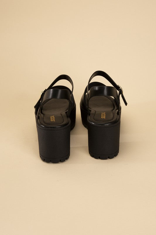 Ankle-Strap Platform Sandals