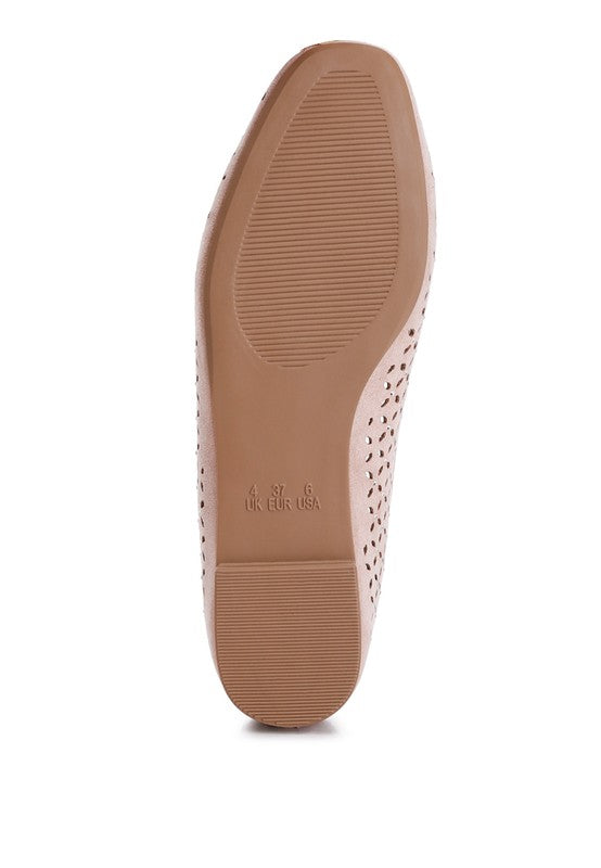 Chic Perforated Ballerinas