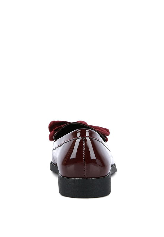 Bow-Tie Patent Loafers