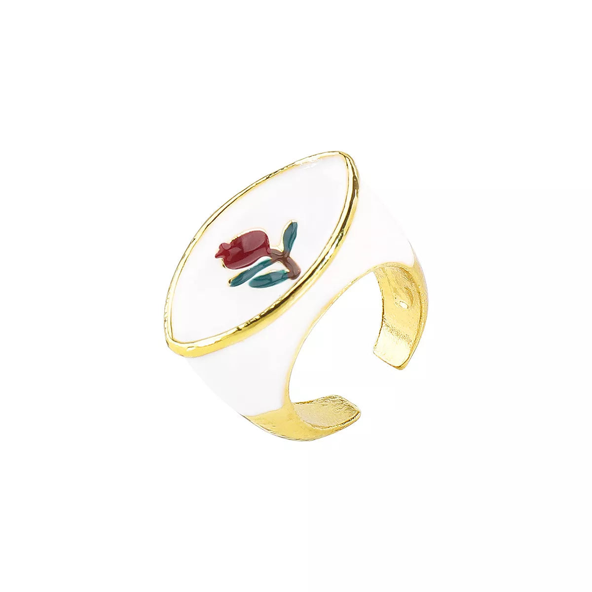 18K Gold-Plated Open Ring - alternate ring view