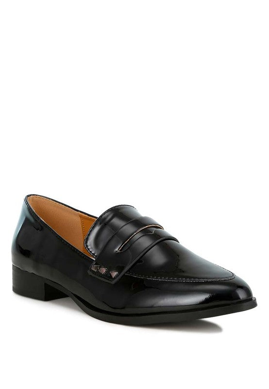 Patent Pleather Penny Loafers