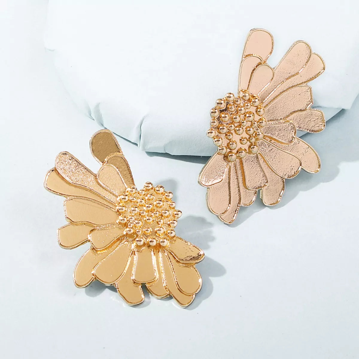 Flower Stud Earrings in White - women's stud earrings