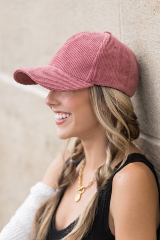 Corduroy Boyfriend Cap