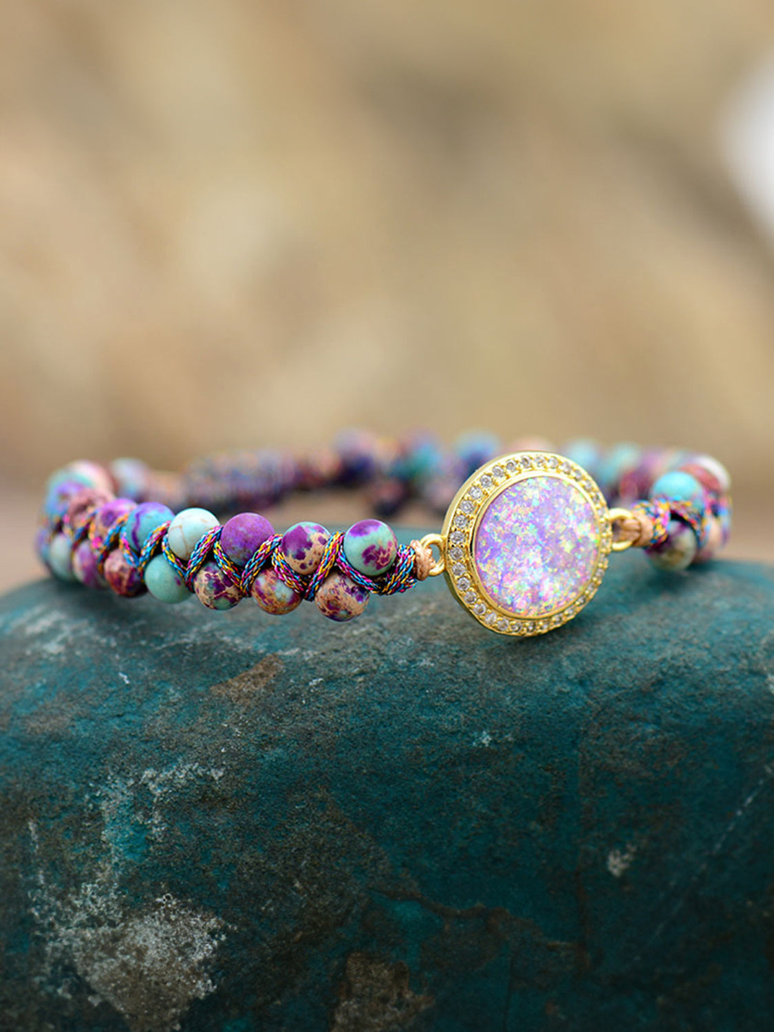 Imperial Jasper Beaded Bracelet - alternate jewelry view