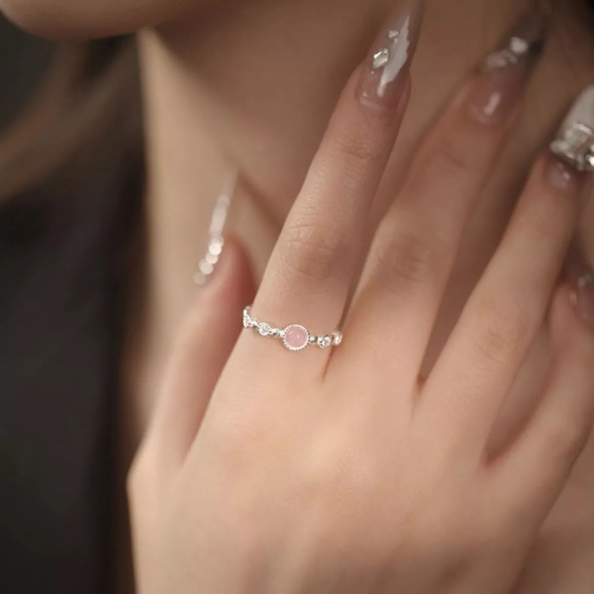 Sterling Silver Open Ring - alternate ring view