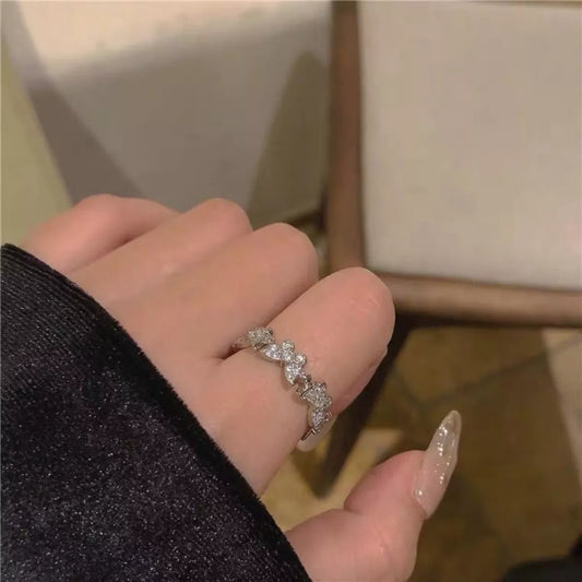 Sterling Silver Butterfly Open Ring - alternate ring view
