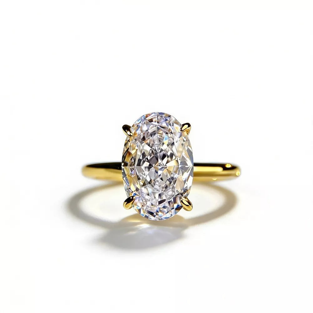 18K Gold-Plated Zircon Ring - alternate ring view