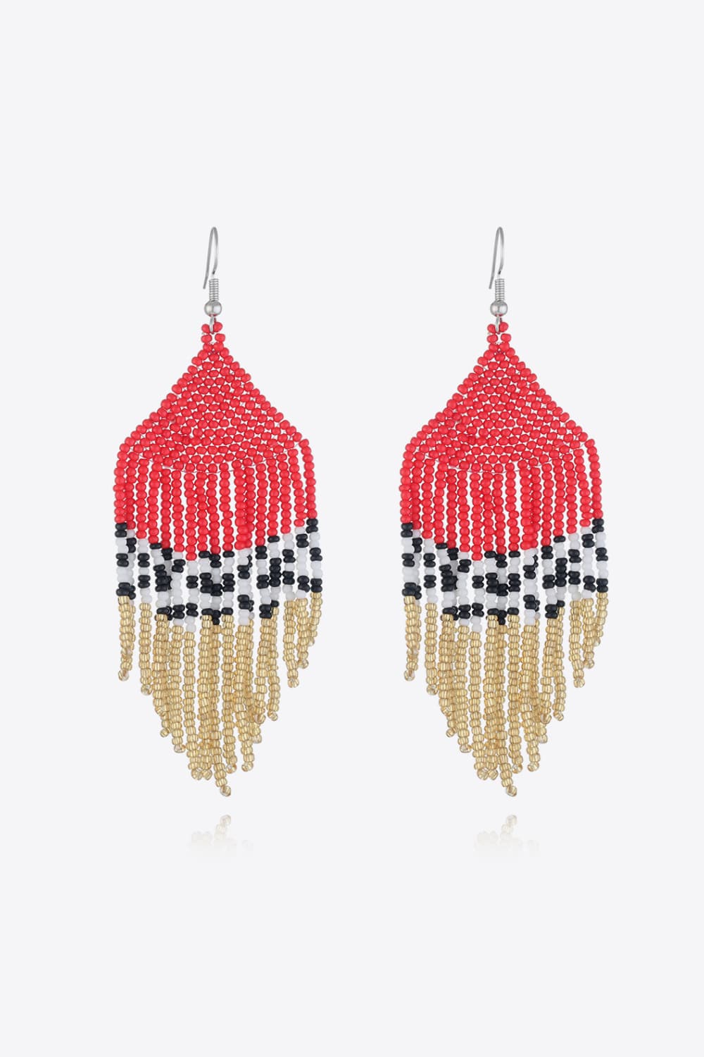 Beaded Dangle Earrings - alternate earring view